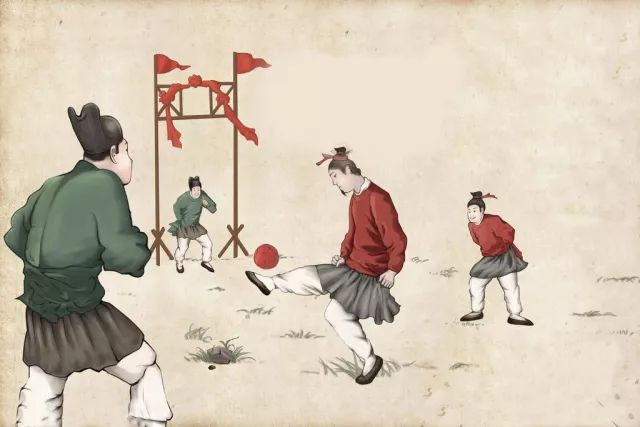 古代足球的样子图片