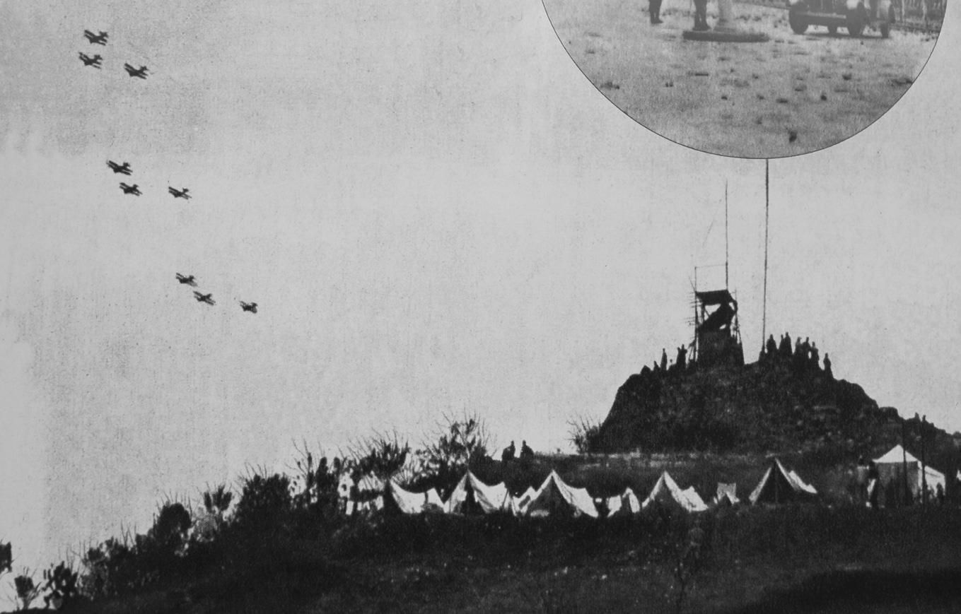 1935年4月,浙江童子军防空演习,中央航校派飞机“袭击”营地.jpg 1935年4月,浙江童子军防空演习,中央航校派飞机“袭击”营地.jpg