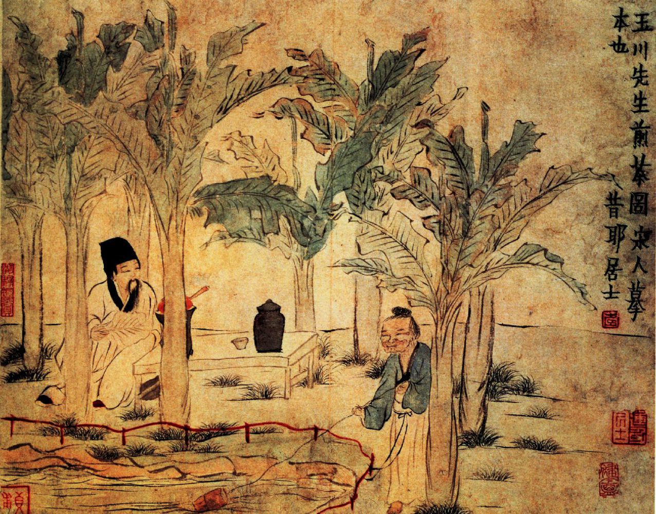 清代金农《玉川先生煎茶图》.jpg