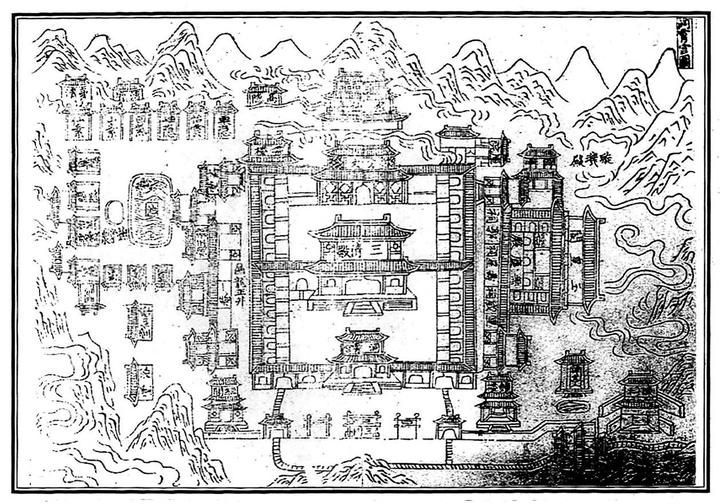 洞霄宫图。清·闻人儒《洞霄宫志》.jpeg 洞霄宫图。清·闻人儒《洞霄宫志》.jpeg