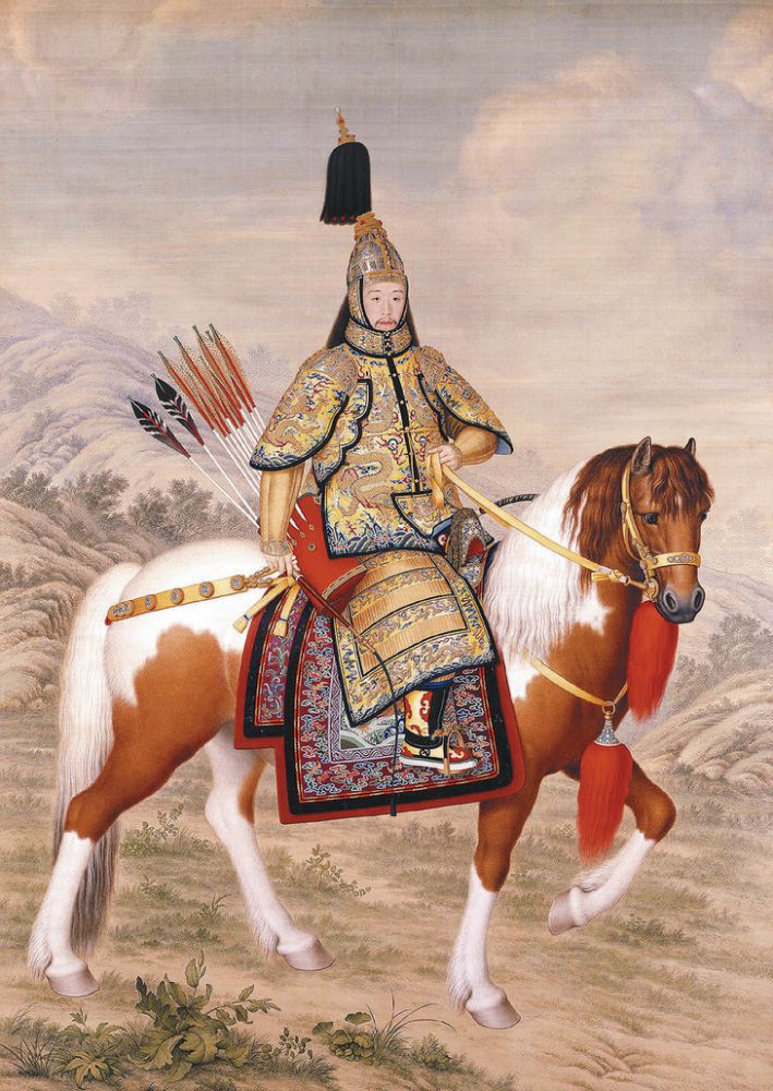 《乾隆大阅兵图》中的乾隆骑马图.jpg 《乾隆大阅兵图》中的乾隆骑马图.jpg