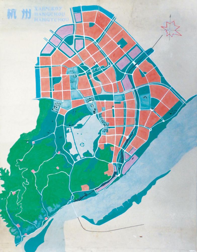 杭州市城市总体规划示意图二(1956年).jpg 杭州市城市总体规划示意图二(1956年).jpg