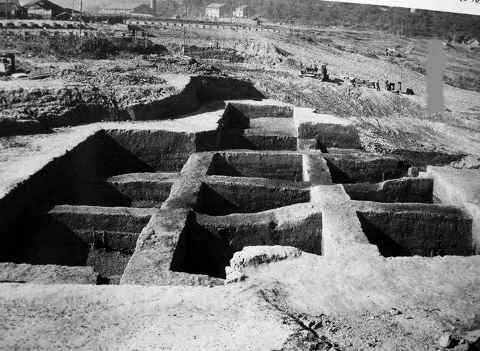 图2-7 1990年跨湖桥发掘区(采自《跨湖桥》).jpg 图2-7 1990年跨湖桥发掘区(采自《跨湖桥》).jpg