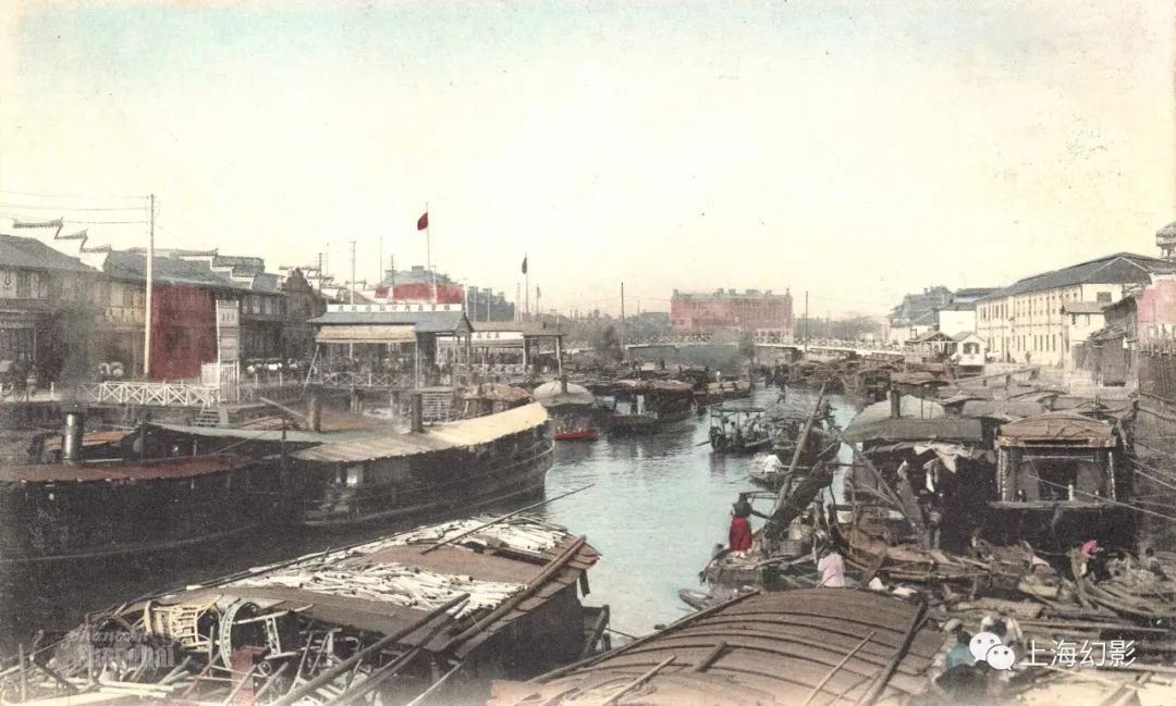从山西路桥东望招商局内河轮船码头,约1909年.jpeg 从山西路桥东望招商局内河轮船码头,约1909年.jpeg