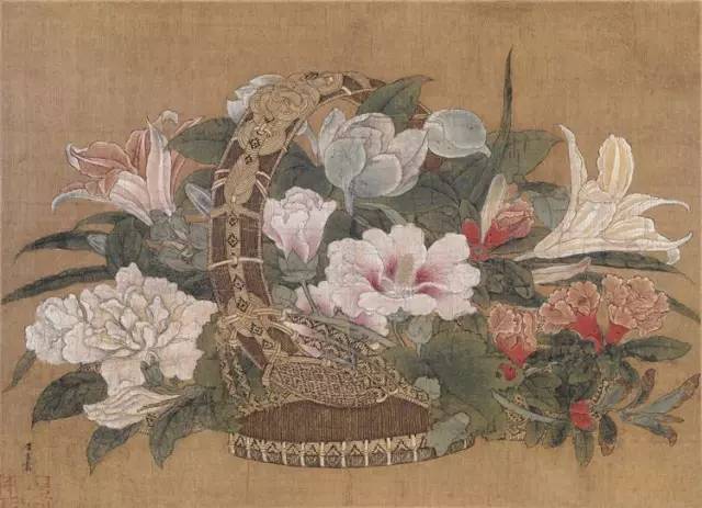 南宋 李嵩《花篮图》.jpg 南宋 李嵩《花篮图》.jpg