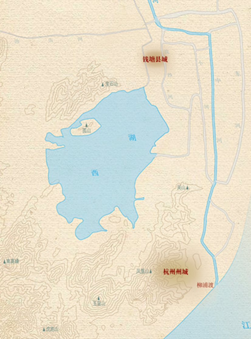 图1:双城记:杭州州城和钱塘县城图.png 图1:双城记:杭州州城和钱塘县城图.png